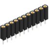 Socket header, 11 pole, pitch 2.54 mm, straight, BL 5 11