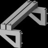 Support for field distribution rail, (W x D) 200 mm x 400 mm, 8PQ4000-0BA78