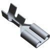 TE Connectivity Konektor płaski FASTON .250 Żeńskie Czarny 6.35 x 0.81 mm długość 20.7mm Izolacja: Nieizolowane Cyna 14