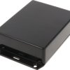 ABS enclosure, (L x W x H) 120 x 94 x 34 mm, black (RAL 9005), IP54, 1591GSFLBK