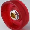 Rotary knob, 6 mm, PC, red, Ø 33 mm, H 14 mm, B8233063