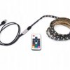 TAŚMA LED RGB 5V Z PILOTEM USB PODŚWIETLENIE TV 3M