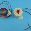 BUZZER 12VDC 80dB 40x63mm + LED 12mm RED