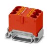 Blok rozdzielczy PTFIX 6X10/S-NS35A RD, czerwone złącze przemysłowe - 6 punktów przyłączeniowych o przekroju 10mm2 /10szt./