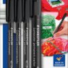60 BK-6 Marker set, 4 markers, black