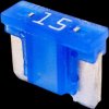 Automotive flat fuse, 15 A, 58 V, blue, (L x W x H) 10.9 x 3.8 x 8.7 mm, FLP7015