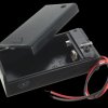 Opencircuit 9V battery holder with switch