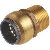 Sealey SBA15BSA SharkBite Brass Straight Adaptor 15mm x 1/2"BSPT