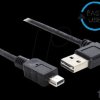 83378 Easy USB 2.0 A plug, angled > mini plug 1 m