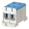 Listwa zaciskowa 2-torowa Al/Cu 16-95mm2 na szynę TH35 niebieski FJ-E95/2/B HEDO