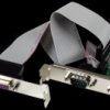 PEX2S5531P 3 port RS232, parallel, serial, PCIe card, low profile