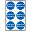 Scan 0151 Fire Door Keep Shut - PVC 200 x 300mm