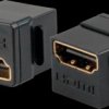 152911 Keystone HDMI F/F, ultra-compact design, black
