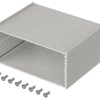 Aluminum enclosure kit, (L x W x H) 105 x 80 x 48 mm, natural, IP40, 97118080.HMT1