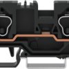 2-wire feed-through terminal, cage clamp, 0.2-10 mm², 1 pole, 57 A, 8 kV, black, 284-905