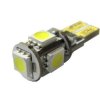 Żarówka LED W5W T10 10mm zimny biały 12V canbus 5Lsmd5050