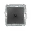 ICON Mechanizm łącznika zwiernego, jednobiegunowego (jeden klawisz bez piktogramu) w stylu amerykańskim grafitowy 11IWPUS-4.1
