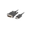 Kabel Displayport-DVI-D 1M czarny Dual Link Lanberg