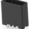 Pin header, 3 pole, pitch 3.81 mm, straight, black, 1-178313-2