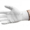 Rękawice Wampirki PU białe rozmiar 7 poliester