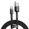 Kabel Baseus Halo Usb-A - Usb-C 2A 3M - Czarny