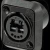NO2-4FDW-A opticalCON chassis connector, black