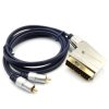 Kabel SCART-2*RCA met. D1.5m