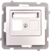 AS Obudowa gniazda teleinformatycznego pojedynczego srebro GPK-1G/p/18