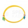 Patchcord światłowodowy FO SM LC/UPC-SC/APC duplex 9/125 G.657A1 2.8mm bezhalogenowy LSOH żółty 2m PFOT