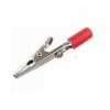 4mm Banana Laboratory Crocodile Clip - Non-insulated - 51mm - Red