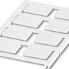 PA device marker, (L x W) 17.6 x 27 mm, white, sheet with 8 pcs, 0803225