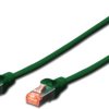 Patch cable, RJ45 plug, straight to RJ45 plug, straight, Cat 6, S/FTP, LSZH, 10 m, green, DK-1644-100/G
