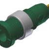 Gniazdo bananowe Żeński Wypustka typ Gniazdo bananowe Zielony 10A Hirschmann Test & Measurement rozmiar 2mm