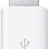 Apple USB 2.0 adapter [1x złącze żeńskie Micro-B USB 2.0 - 1x złącze męskie Lightning]