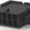 Plug housing, 10 pole, pitch 3 mm, straight, black, 1-794615-0