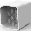 Insulating housing for 6.35 mm, 11 pole, PA, natural, 151326-1