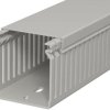 Wiring duct, (L x W x H) 2000 x 60 x 60 mm, PVC, stone gray, 6178033