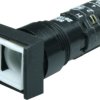 Pushbutton switch, 4 pole, transparent, illuminated , 4 A/230 V, mounting Ø 16.2 mm, IP65, 1.15.108.352/0000