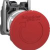 Emergency stop, rotary release, mounting Ø  22.5 mm, unlit, 1 Form B (N/C), XB4BS8446