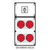 Rozdzielnica 0-1(32A) 4x5x32A INA=32A IP54 SB-008505-S0120-54