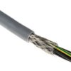 Kabel sterowniczy CY 7-żyłowy Ekranowany Polichlorek winylu PVC, 1 mm², 50m, 15 A, Ø 8.6mm, RS PRO