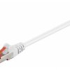Kabel Patchcord CAT 6 S/FTP PIMF LC RJ45/RJ45 0.25m biały