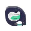 Taśma LT 59425 do drukarki DYMO 12mm 4m zielona taśma czarny nadruk