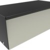 Steel enclosure, (L x W x H) 254 x 127 x 89 mm, black (RAL 9005), IP32, 1454P