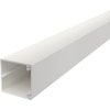 Cable duct, (L x W x H) 2000 x 60 x 60 mm, PVC, pure white, 6191193, 1 piece with 2 meters