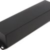 Aluminum die cast enclosure, (L x W x H) 254 x 70 x 50 mm, black (RAL 9005), IP65, 1590WBXFLBK