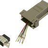 Adapter BKL Electronic 10121103 złącze męskie D-SUB 9-pin - złącze żeńskie RJ12