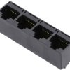 encitech RJJU-88-442-E1V-004 złącze żeńskie do wbudowania pionowego RJ45 encitech RJJU-88-442-E1V-004 3251-0008-14 złącz