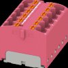 3273829 PTFIX distributor block, 12x4, dusky pink
