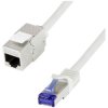 LogiLink CC5092S RJ45 Network cable CAT 6A S/FTP 10 m Grey incl. detent